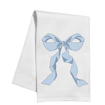 French Blue Bow Kitchen Towel