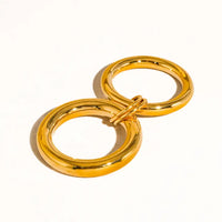 Gravité 18K Gold Non-Tarnish Double Stack Band Ring