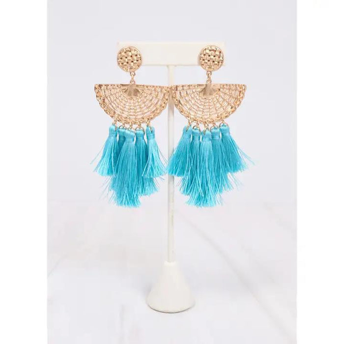 Colvin Tassel Drop Earring Turquoise