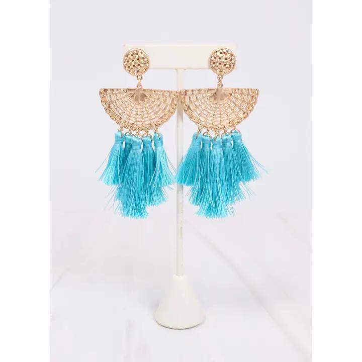 Colvin Tassel Drop Earring Turquoise