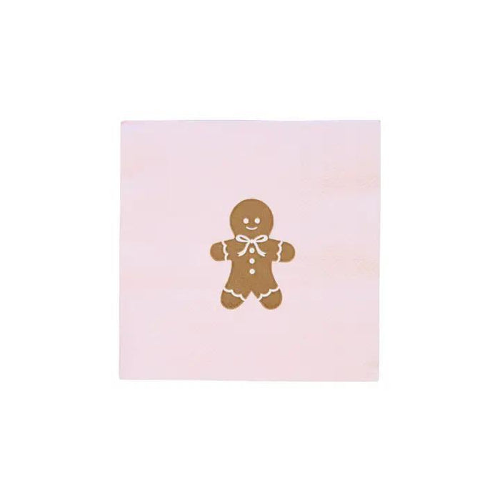 Pink Gingerbread Small Napkins