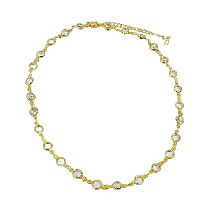 Jeweled Chain Sparkle Necklace