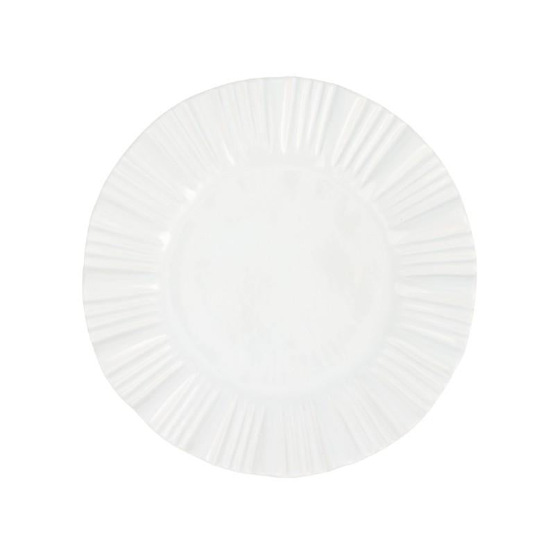 Vietri Bari White American Dinner Plate