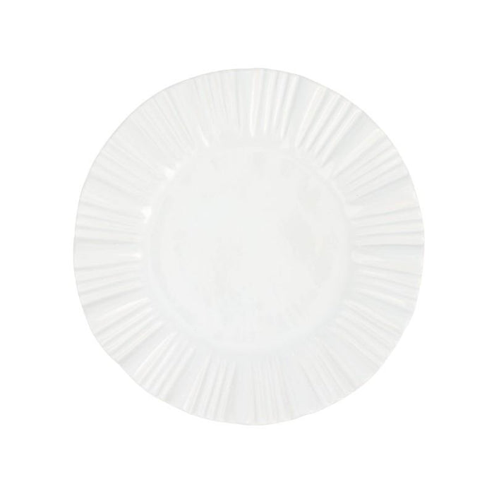 Vietri Bari White American Dinner Plate