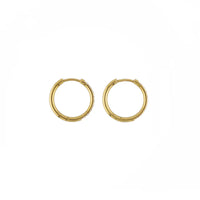 Waterproof Gold 18mm Diamond Hoops