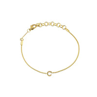 Waterproof Gold Dainty Initial Bracelet