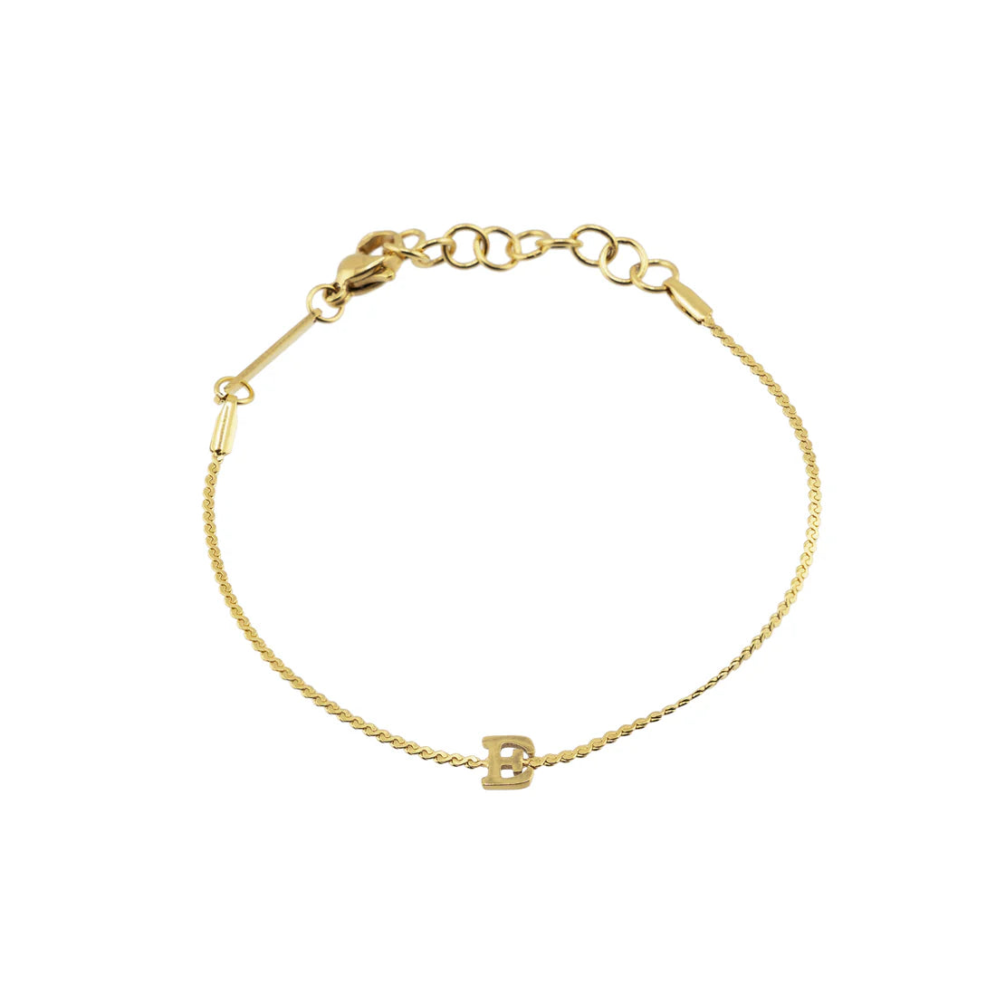 Waterproof Gold Dainty Initial Bracelet
