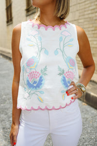 The Callie Top in White