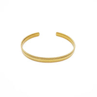 18K Gold Warrior Bangle