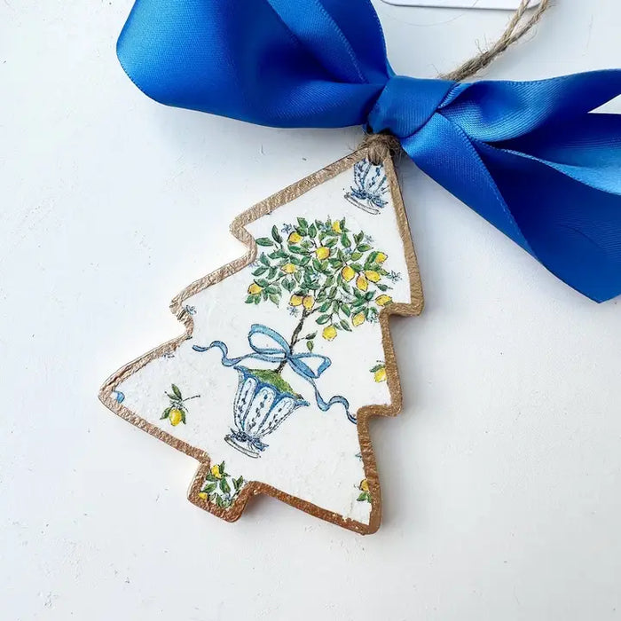 Lemon Tree Topiary Tree Ornament