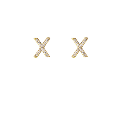 CZ "X" Studs