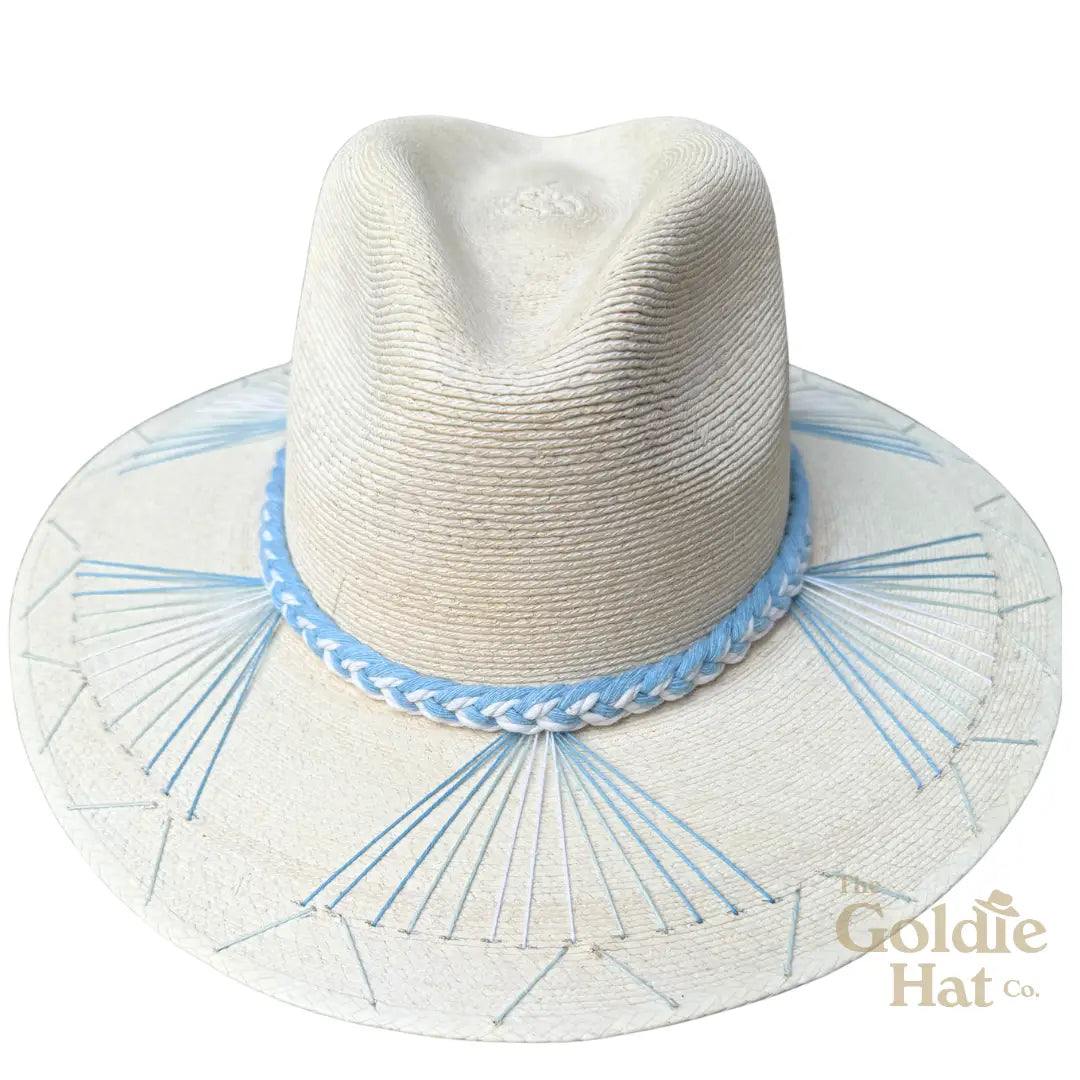 Mallorca Light Blue Tricolor Brim