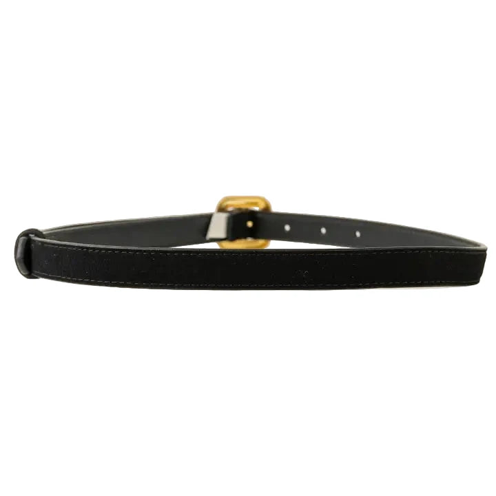 Square Buckle Leather Belt