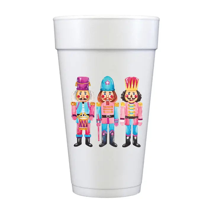 Nutcrackers Full Color Foam Cups