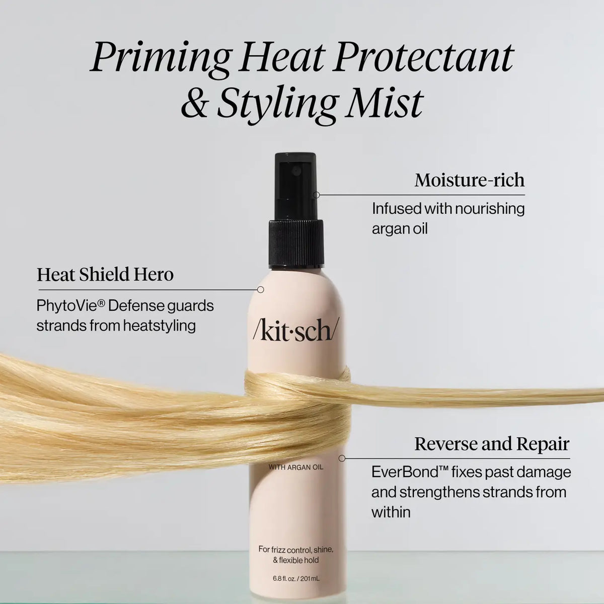 Kitsch: Priming Argan Oil Heat Protectant & Styling Mist
