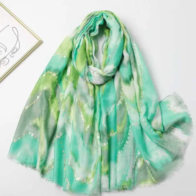 Lightweight Sarrong W/Gold Metallic
