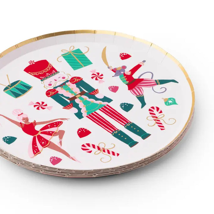 Whimsical Nutcracker Dessert Plates