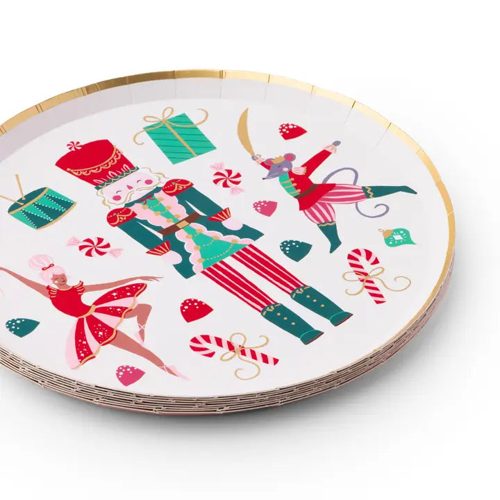 Whimsical Nutcracker Dessert Plates