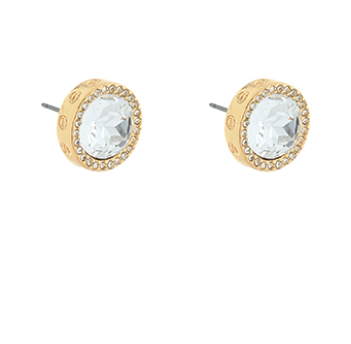 Round Glass Crystal Studs