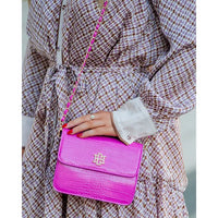 The Evelyn Hot Pink Crossbody