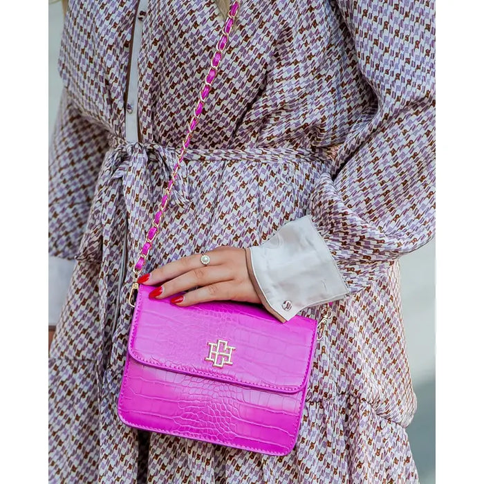 The Evelyn Hot Pink Crossbody