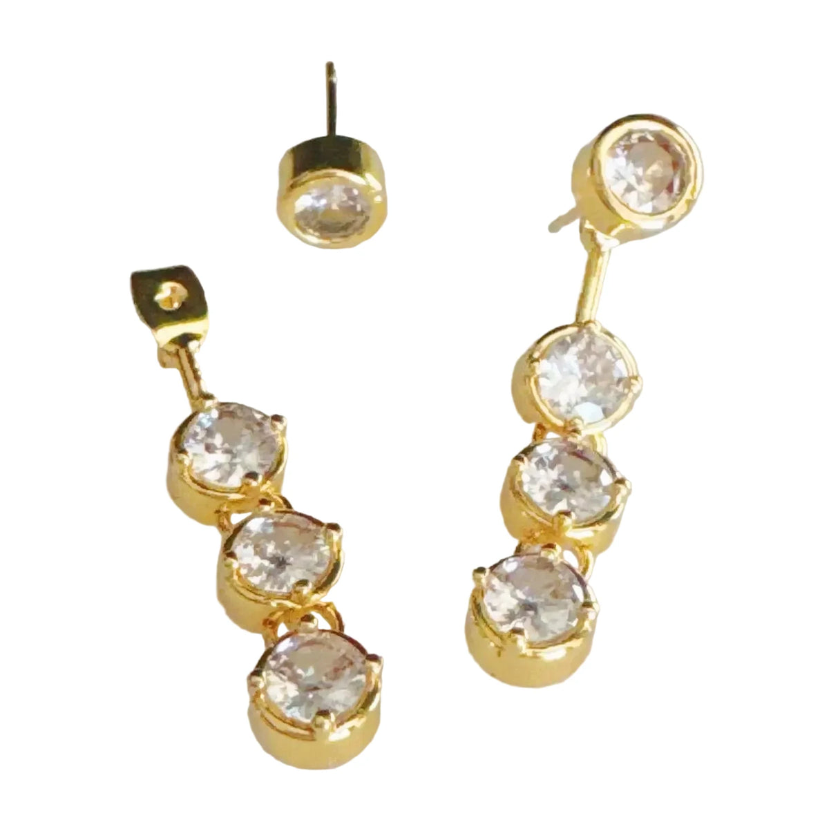 Backdrop Bezel Earrings