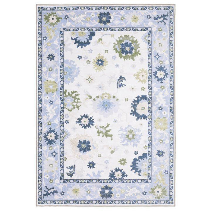 Addison Rug- White & Blue