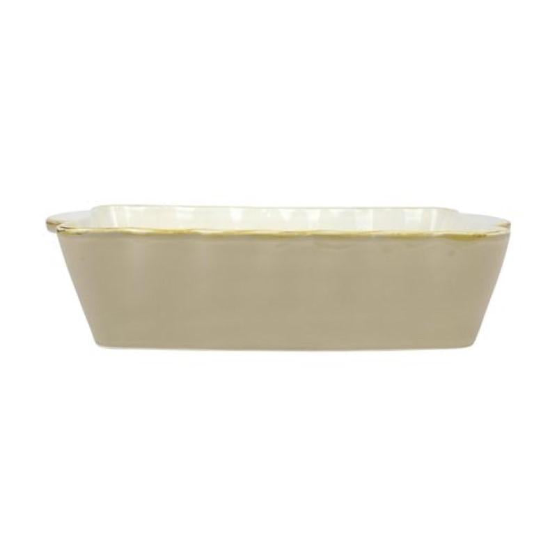 Vietri Italian Bakers Cappuccino Medium Rect. Baker