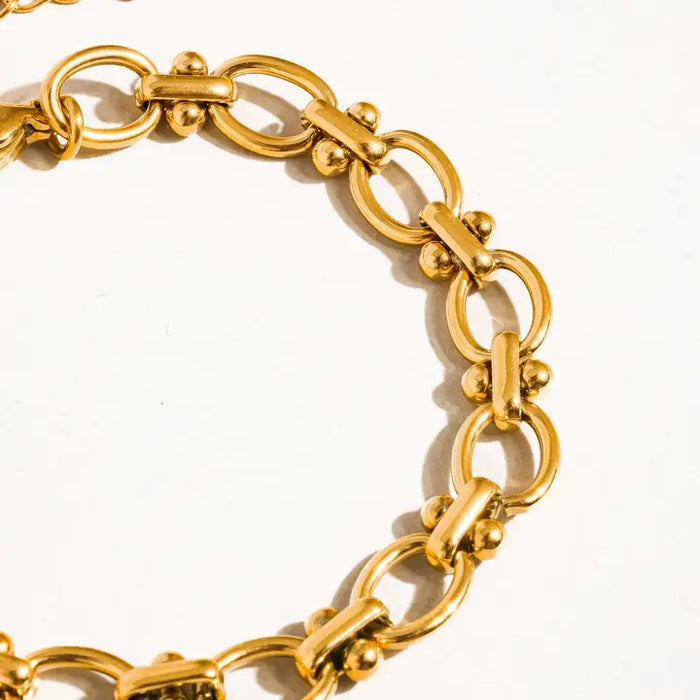 Dawson 18K Gold Non-Tarnish Braided Chain Bracelet