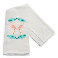Herons & Palm Fronds Tea Towel