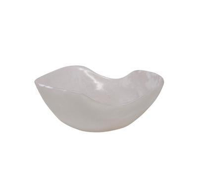 White Resin Fruit Bowl