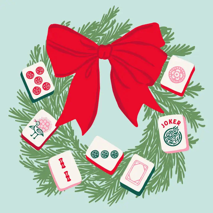 Mahjong Wreath Napkins