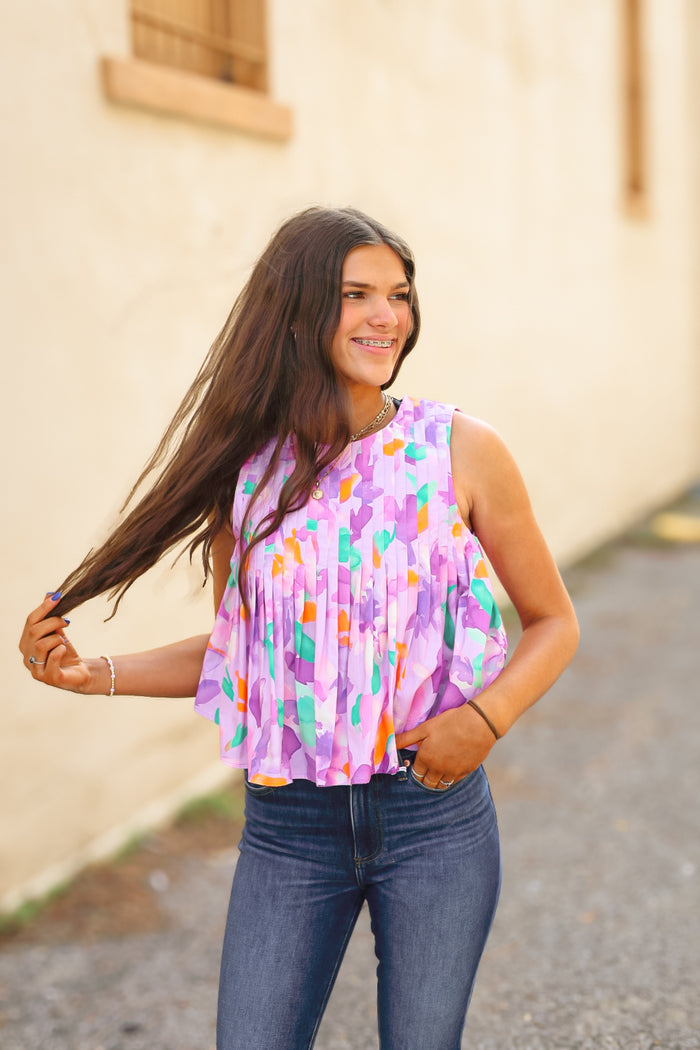 The Lilac Dreamscape Top