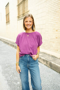 The Parker Top in Sugar Plum