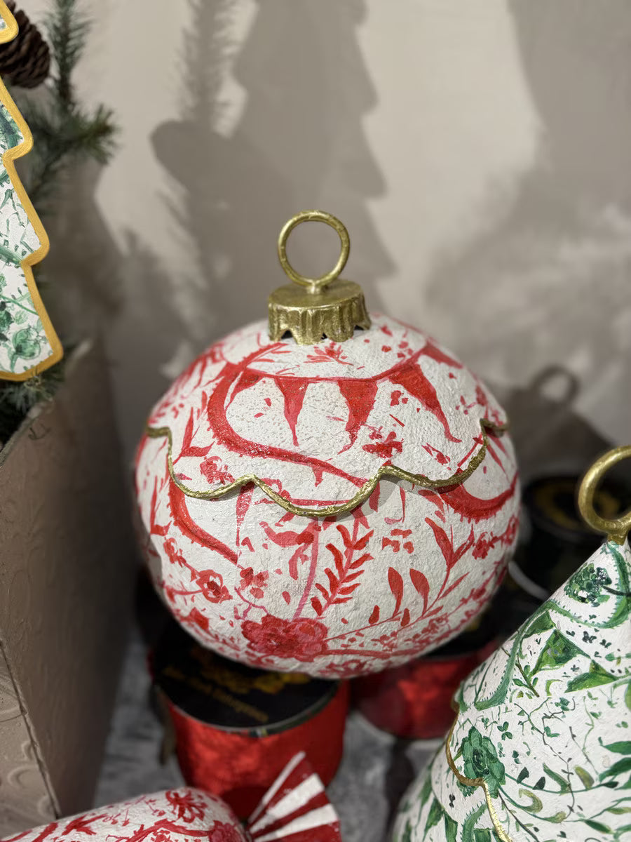 Red Chinoiserie Ornament Box