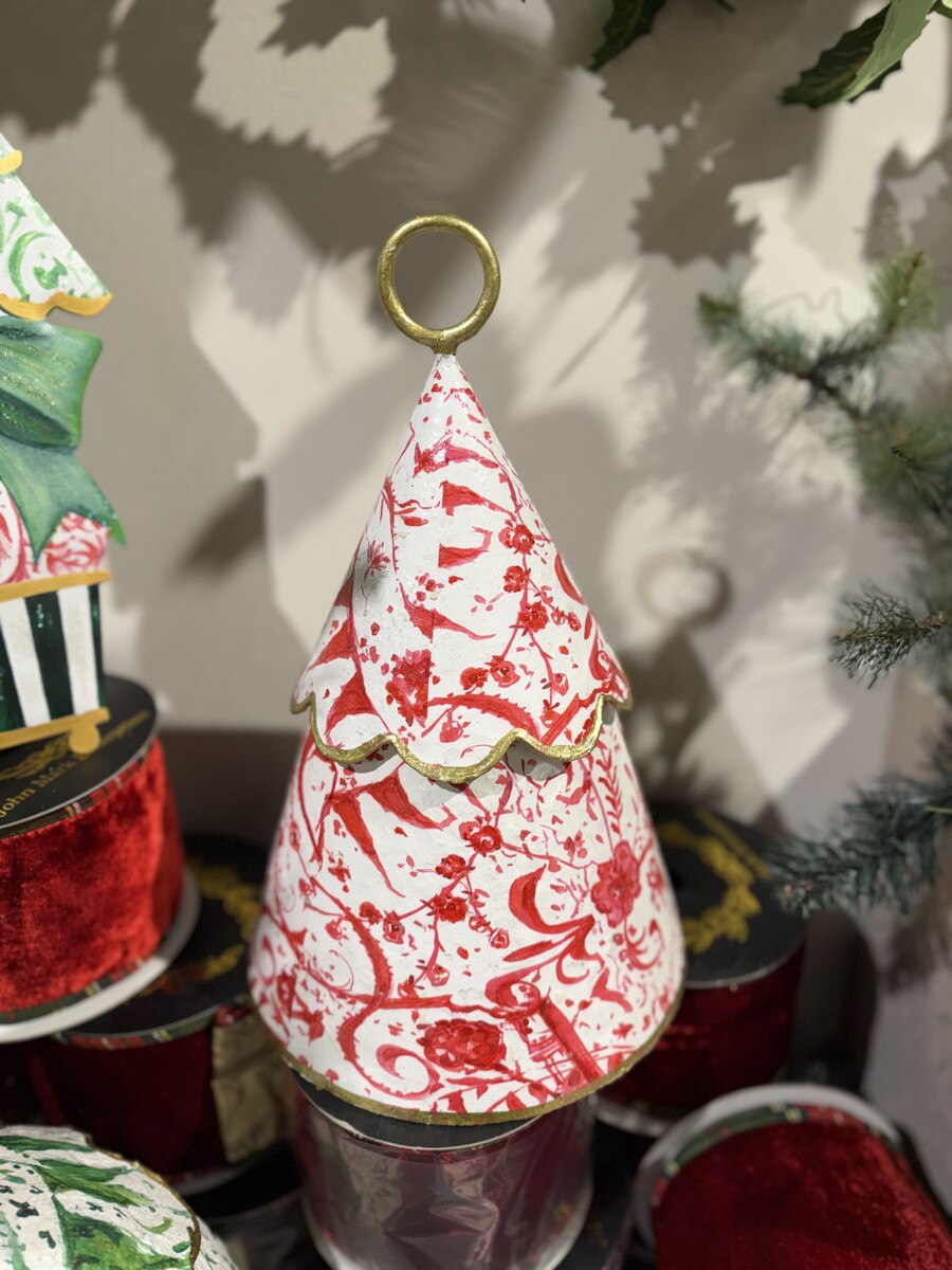 Red Chinoiserie Tree Box