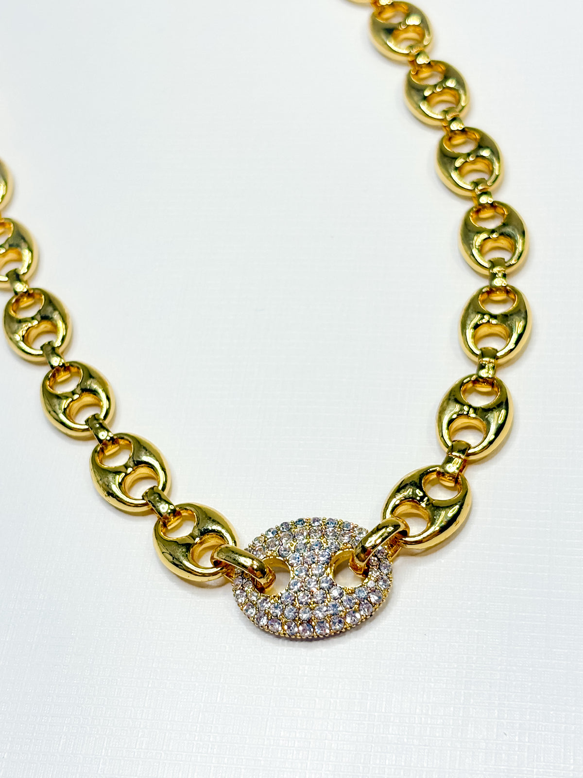 Classic Horse Bit Linked Chain Necklace