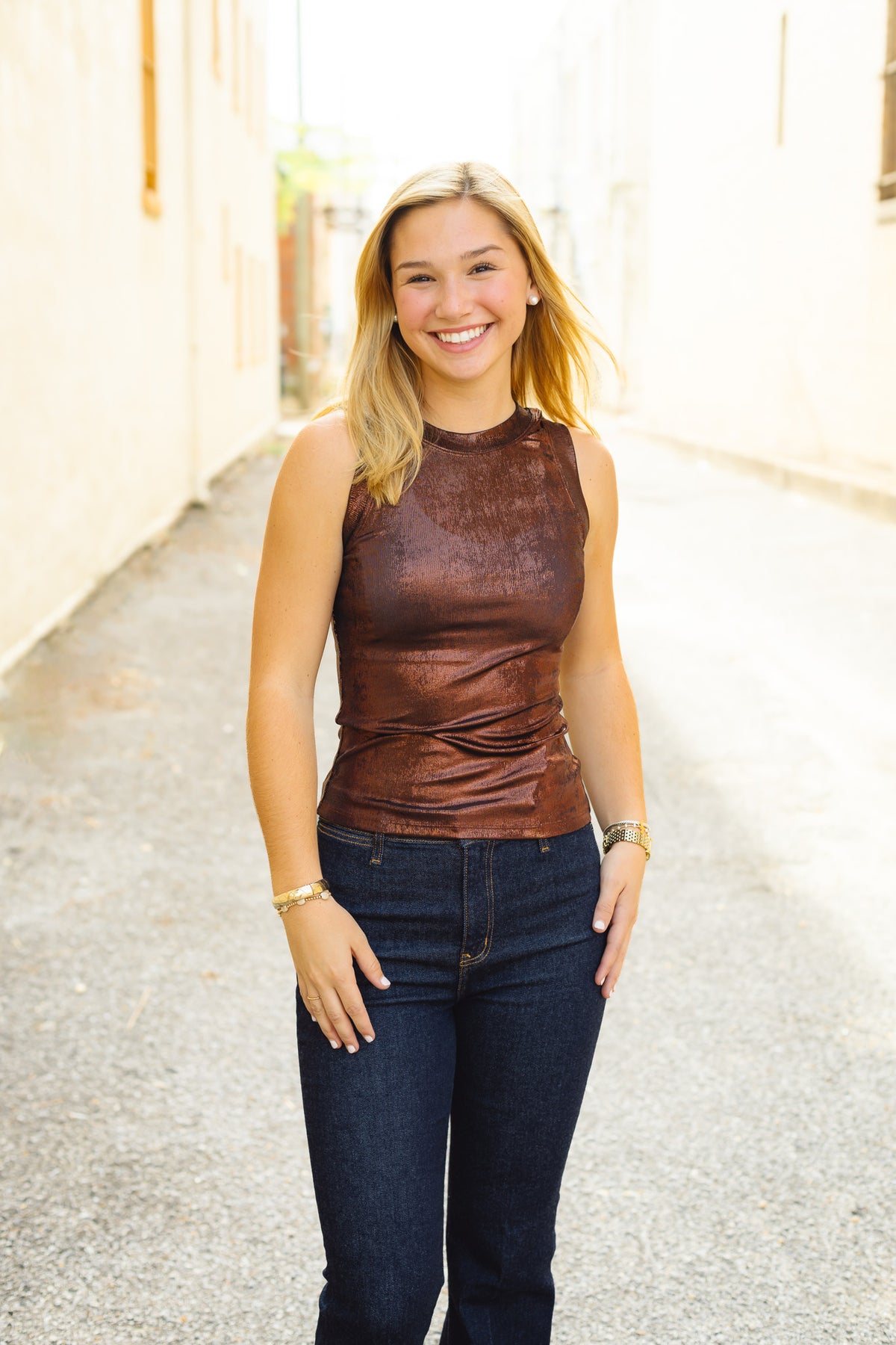 The Charleston Tank in Chocolate