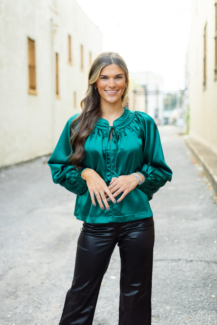 The Sona Top in Green