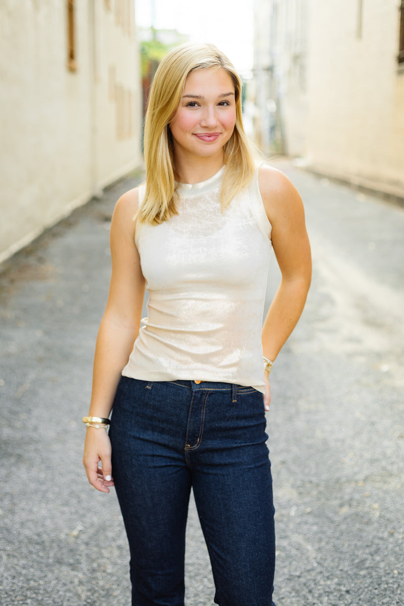 The Charleston Tank in White