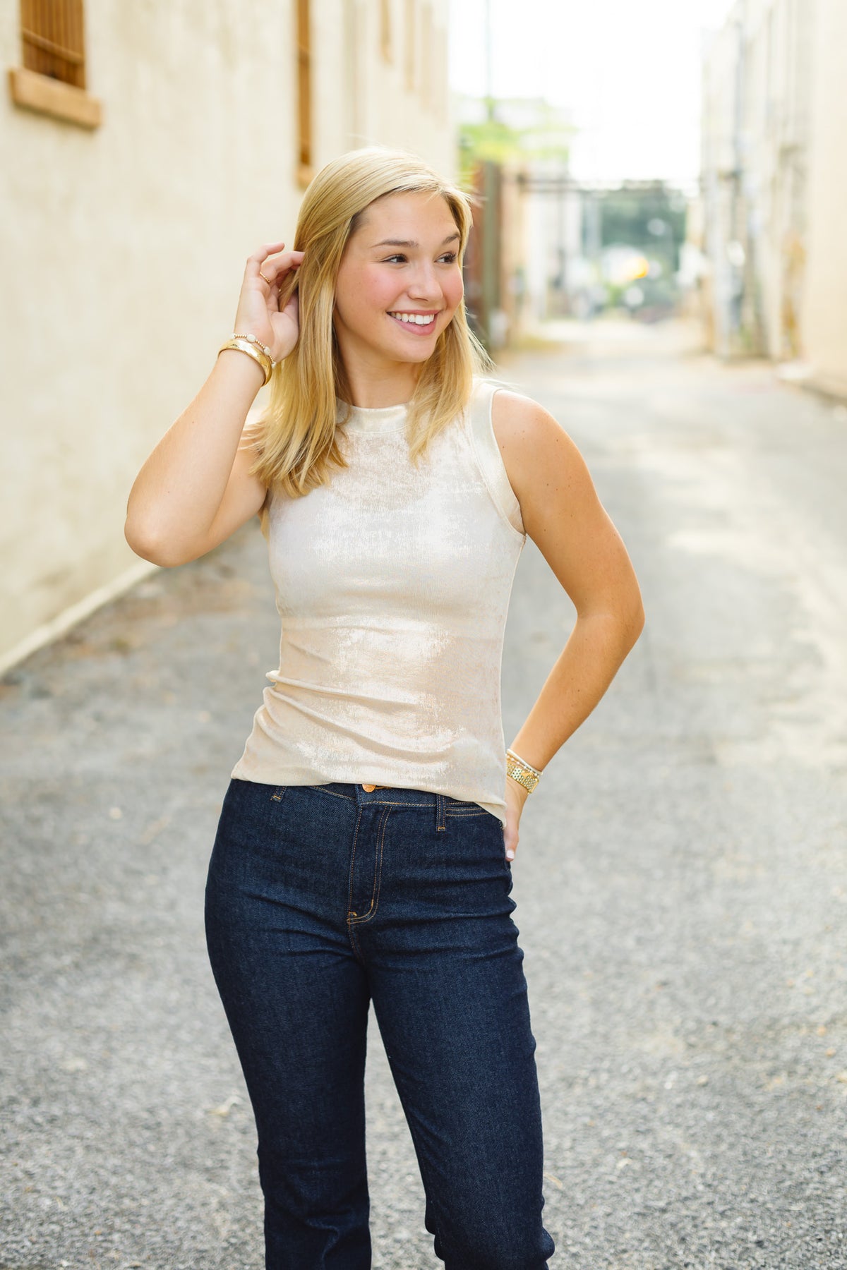The Charleston Tank in White