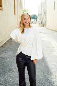 The Ester Top in Cream