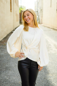 The Ester Top in Cream