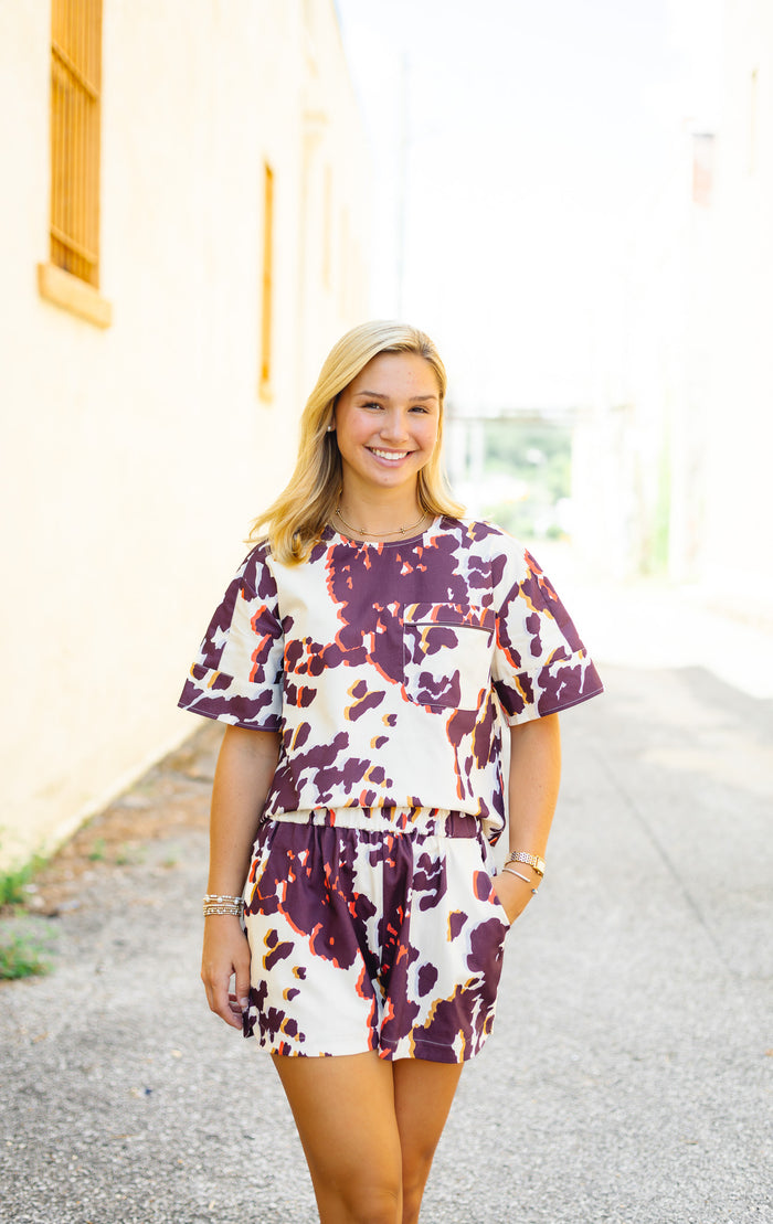 CROSBY BY MOLLIE BURCH: DORIS TEE IN PALOMINO