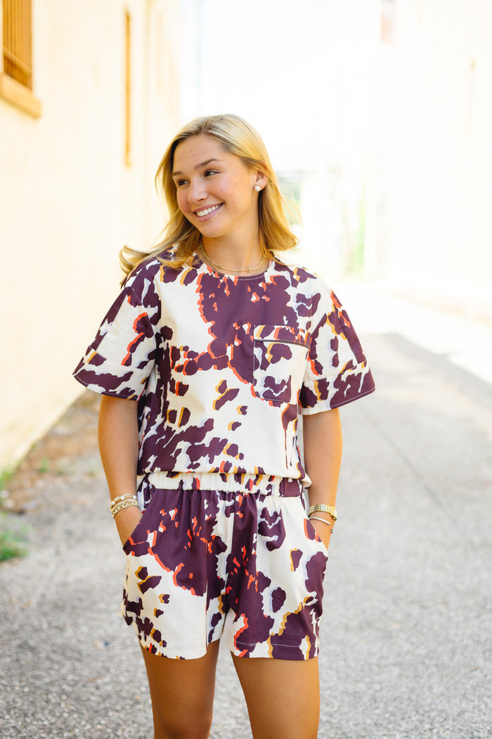 CROSBY BY MOLLIE BURCH: DORIS TEE IN PALOMINO