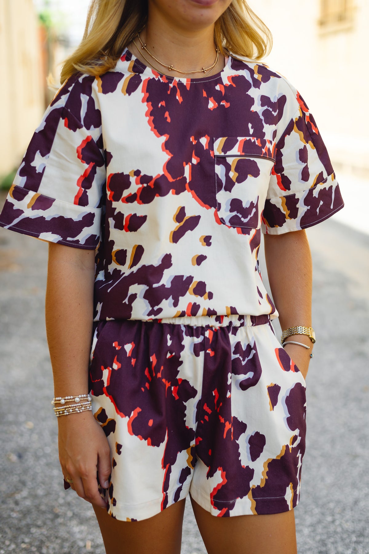 CROSBY BY MOLLIE BURCH: DORIS TEE IN PALOMINO