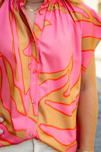 CROSBY BY MOLLIE BURCH: BILLIE TOP IN PRESSED FLORAL