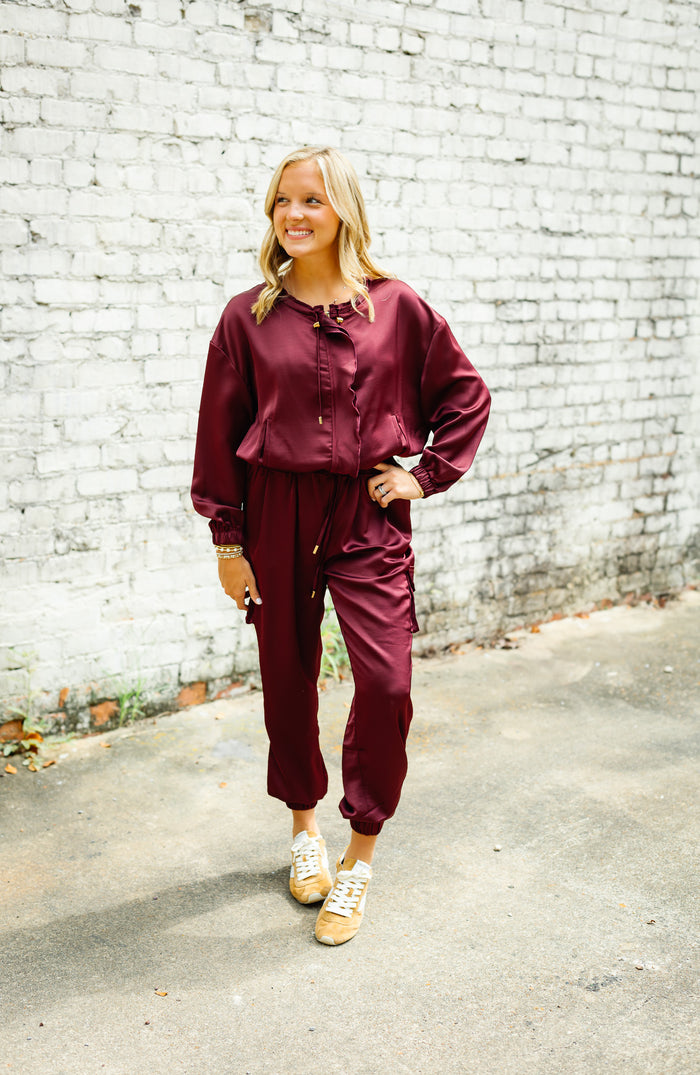 The Casablanca Nights Jacket in Burgundy