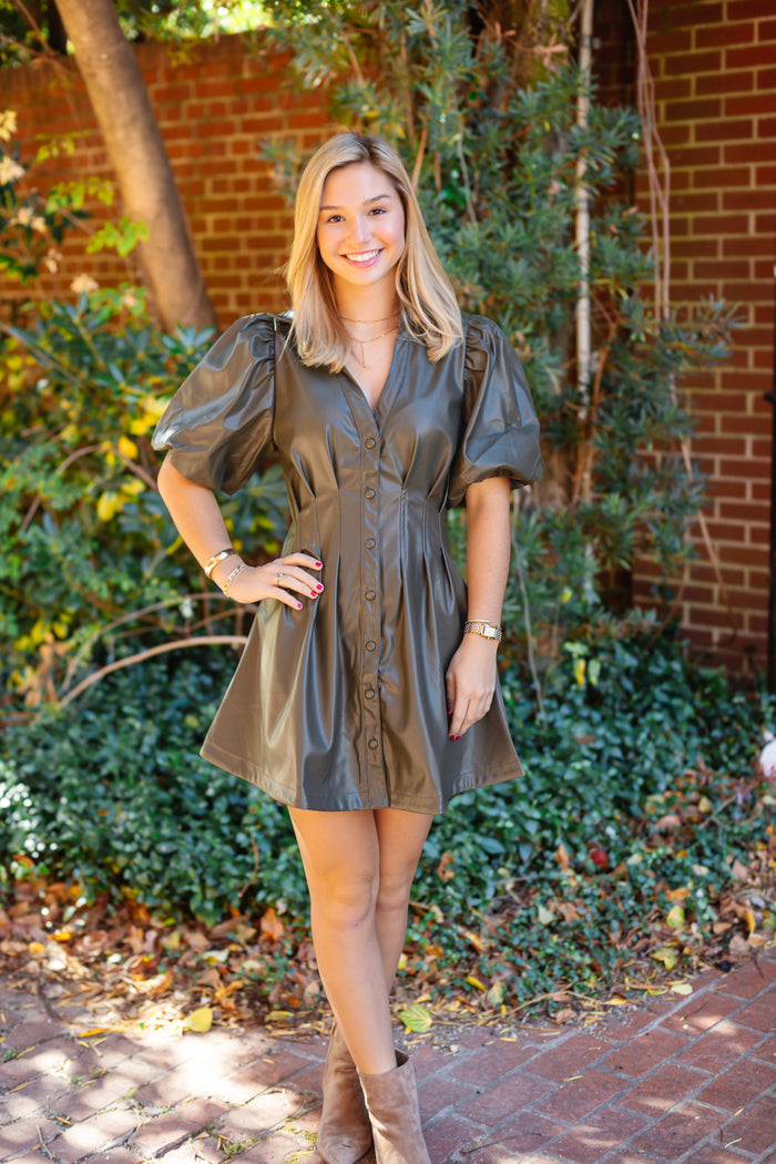 The Rylee Dress in Olive