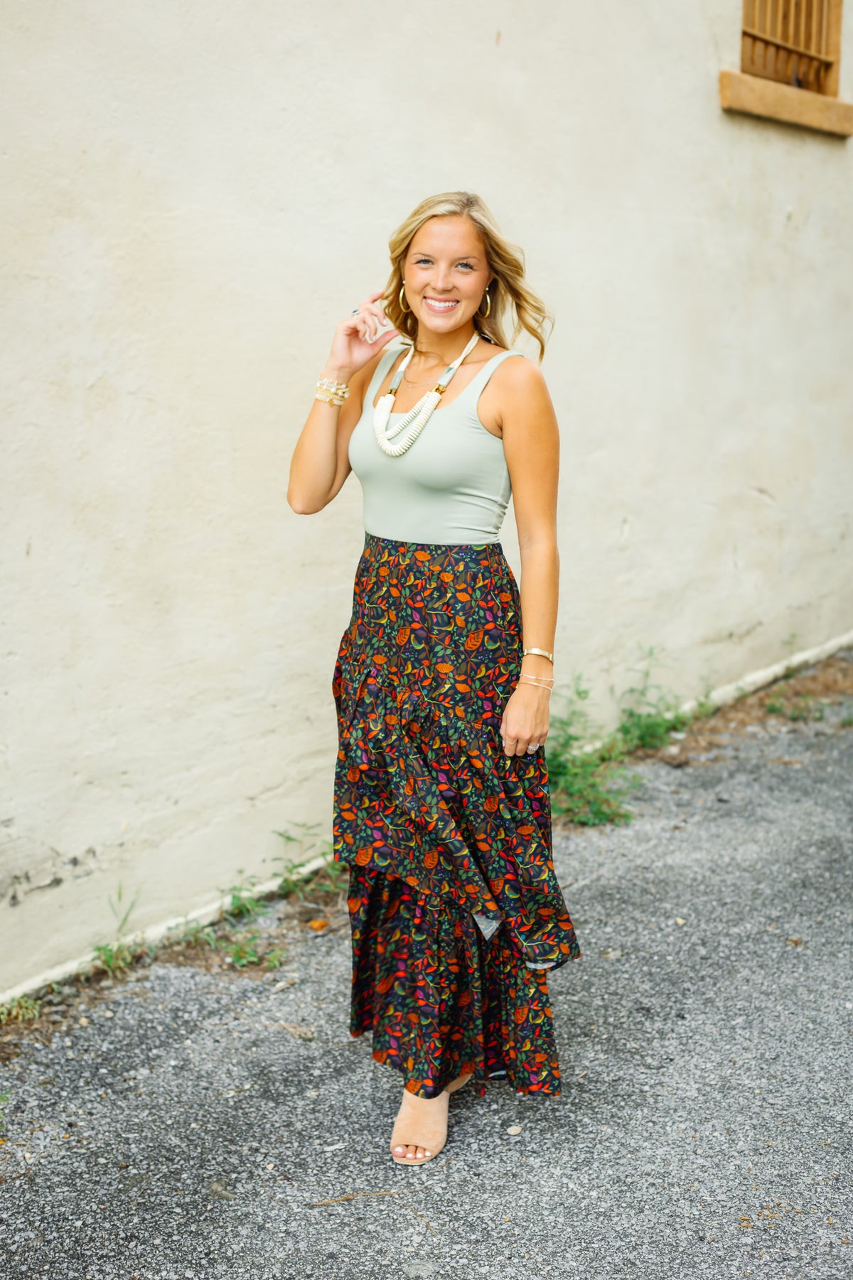 The Celeste Skirt in Winter Garden